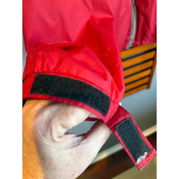 North Bay Sz XL Men's Rain Coat Red Black Adjustable Vented | GUC - Picture 8 of 10